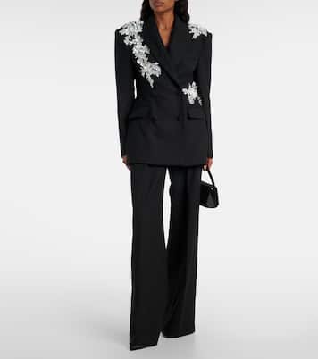 Danna floral-appliqué blazer | Rebecca Vallance