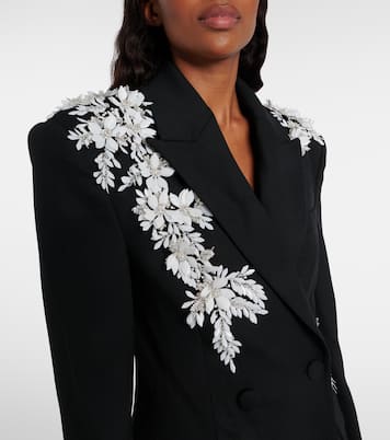 Danna floral-appliqué blazer | Rebecca Vallance