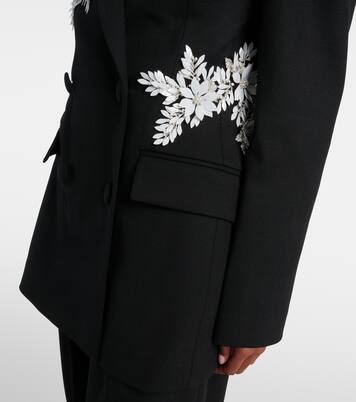 Danna floral-appliqué blazer | Rebecca Vallance