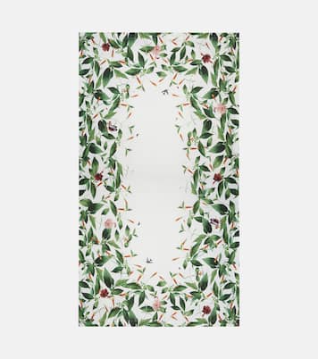 Bosco Blooms Large canvas tablecloth | La DoubleJ