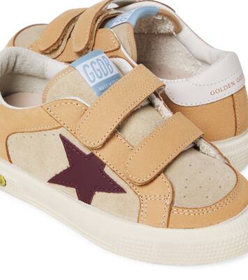 May suede-trimmed sneakers | Golden Goose Kids
