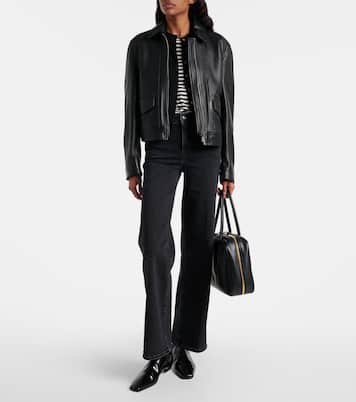 Le Slim Palazzo high-rise wide-leg jeans | Frame