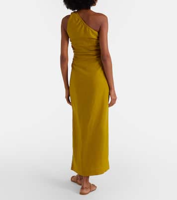 One-Shoulder-Midikleid Jomana aus Leinen | Faithfull