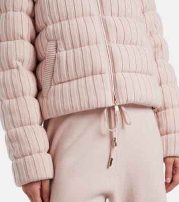 كارديغان من الصوف والكشمير محشوة بريش الإوز | Moncler