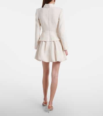 Verziertes Minikleid aus Tweed | Self-Portrait