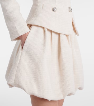 Verziertes Minikleid aus Tweed | Self-Portrait