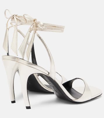 Ora 95 metallic leather slingback sandals | The Attico