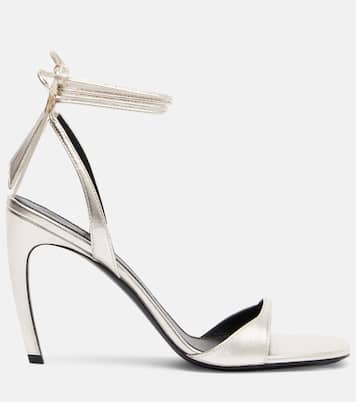 Ora 95 metallic leather slingback sandals | The Attico