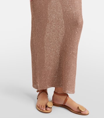 Aretha sequined one-shoulder maxi dress | Bananhot