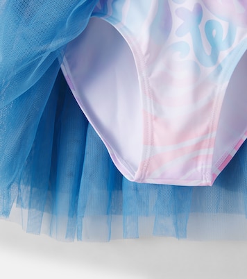 Robe imprimée en jersey et tulle | Stella McCartney Kids