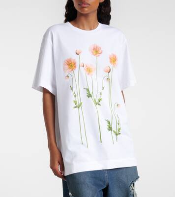 Floral cotton jersey T-shirt | Simone Rocha