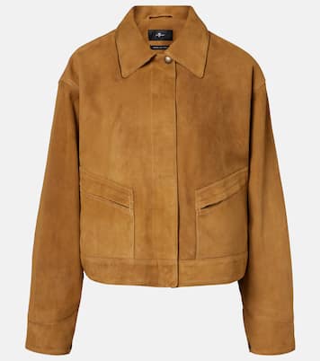 Cropped-Jacke aus Veloursleder | 7 For All Mankind