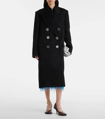 Rosea embellished coat | Dries Van Noten