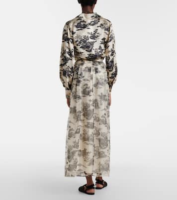 Maxirock Elegante Sabbia aus Seidenorganza | Max Mara