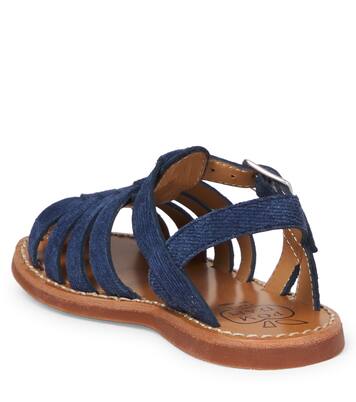 Plage-Stitch Dad suede sandals | Pom d'Api