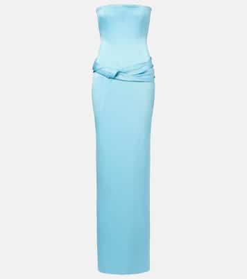 Crêpe satin bustier gown | Alex Perry