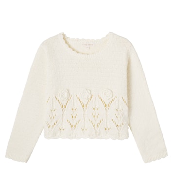 Pullover Lysa in maglia di cotone con ricamo | Louise Misha