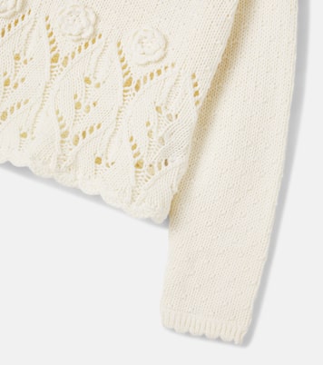 Pullover Lysa in maglia di cotone con ricamo | Louise Misha