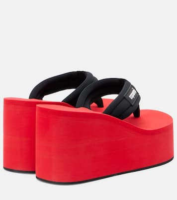 Logo platform thong sandals | Coperni