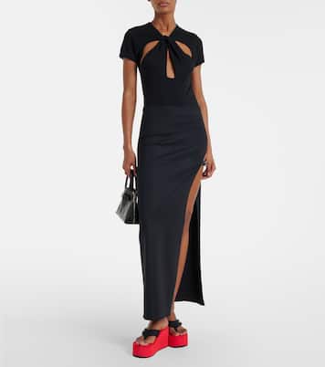 Logo platform thong sandals | Coperni