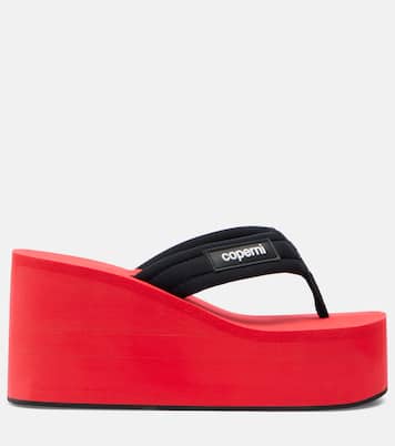 Logo platform thong sandals | Coperni