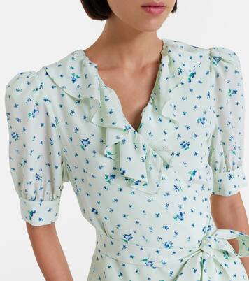 Floral silk minidress | Alessandra Rich