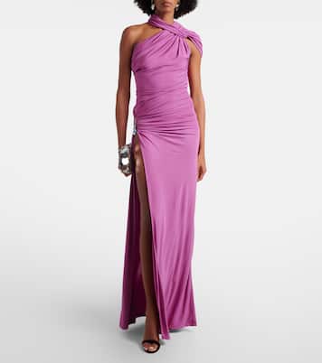 Embellished halterneck jersey gown | Christopher Esber