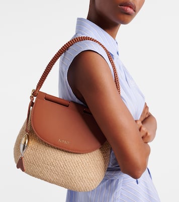 Paula's Ibiza Pescador Medium raffia shoulder bag | Loewe