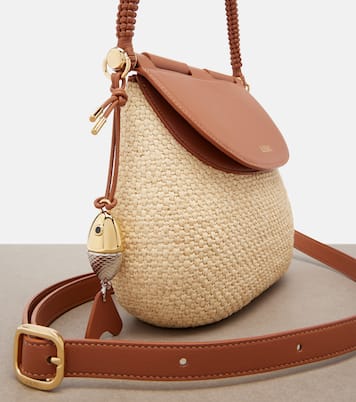 Paula's Ibiza Pescador Medium raffia shoulder bag | Loewe