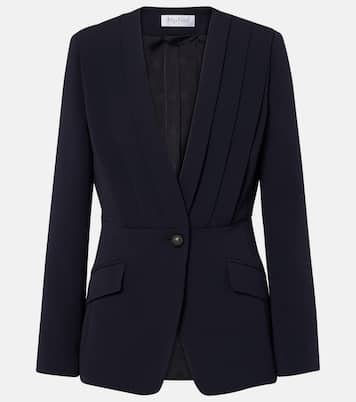 Blazer de crepé cady plisado | Max Mara