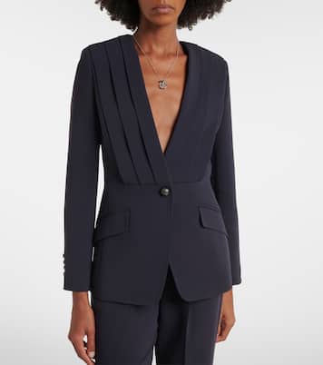 Blazer de crepé cady plisado | Max Mara