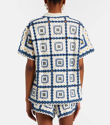 Dolly crochet cotton shirt | Alémais