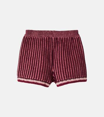 Knitted cotton shorts | Zimmermann Kids
