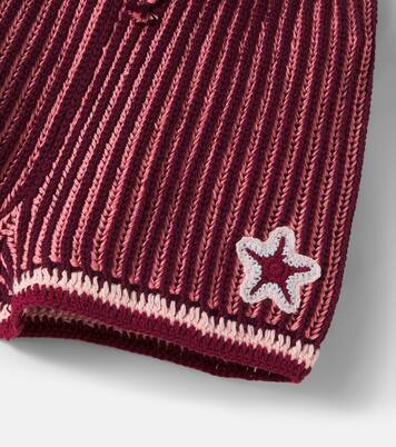 Knitted cotton shorts | Zimmermann Kids