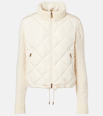 Down-paneled cotton-blend cardigan | Moncler