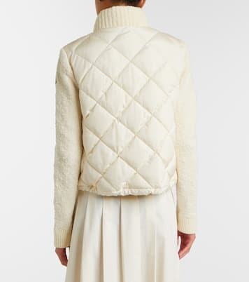 Down-paneled cotton-blend cardigan | Moncler
