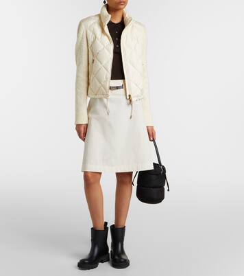 Down-paneled cotton-blend cardigan | Moncler