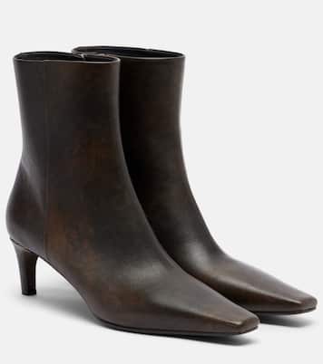 Monili leather ankle boots | Brunello Cucinelli