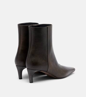 Monili leather ankle boots | Brunello Cucinelli