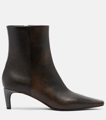 Monili leather ankle boots | Brunello Cucinelli