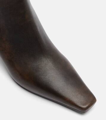 Monili leather ankle boots | Brunello Cucinelli