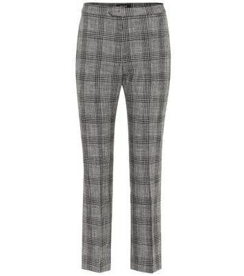 Pantalon Derys en coton et laine à carreaux | Isabel Marant