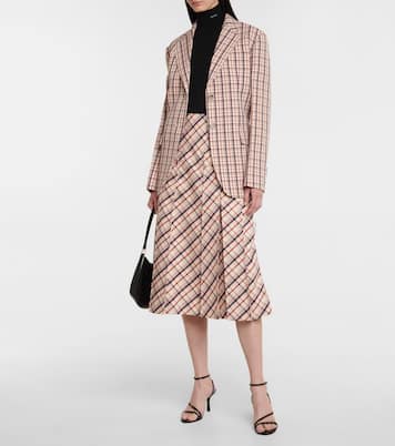 Checked wool blazer | Prada