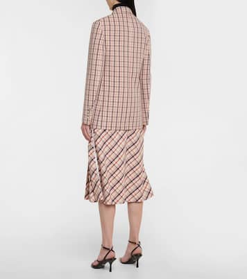 Checked wool blazer | Prada