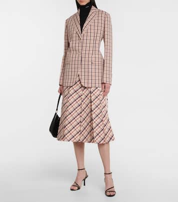 Checked wool blazer | Prada