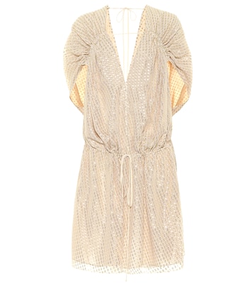 Robe en soie mélangée à fil coupé | Stella McCartney