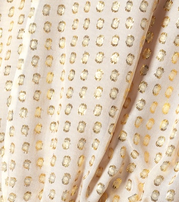 Robe en soie mélangée à fil coupé | Stella McCartney