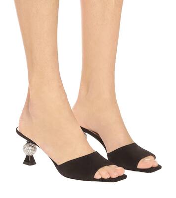 Vivier Marlene embellished suede sandals | Roger Vivier