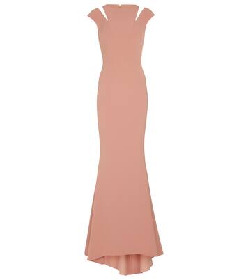 Robe longue Ambrosia en crêpe | Safiyaa