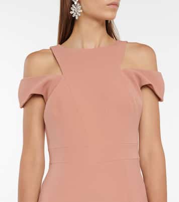 Robe longue Ambrosia en crêpe | Safiyaa